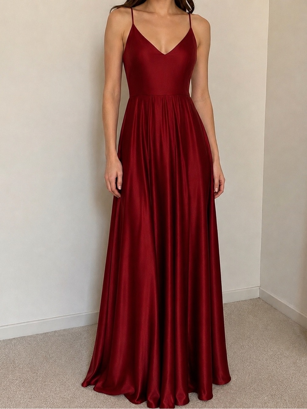 Windsor Maroon Floor-Length Evening Gown Never Worn | Size 5/6 | Prom & Formal